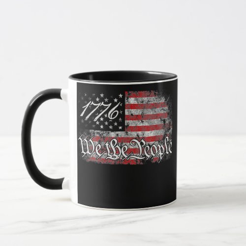 We The People 1776 Independence Day Vintage 4th Mug
