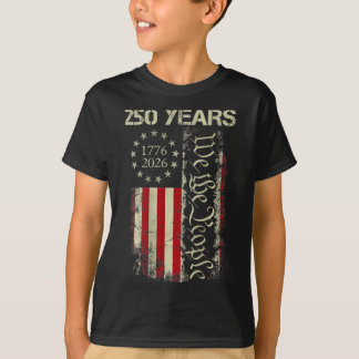 We The People 250 Years America 1776-2026 250th 4t T-Shirt