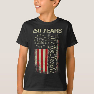 We The People 250 Years America 1776-2026 250th 4t T-Shirt