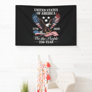We The People 250 years america Banner