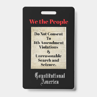 We the People 4th Amendment Badge