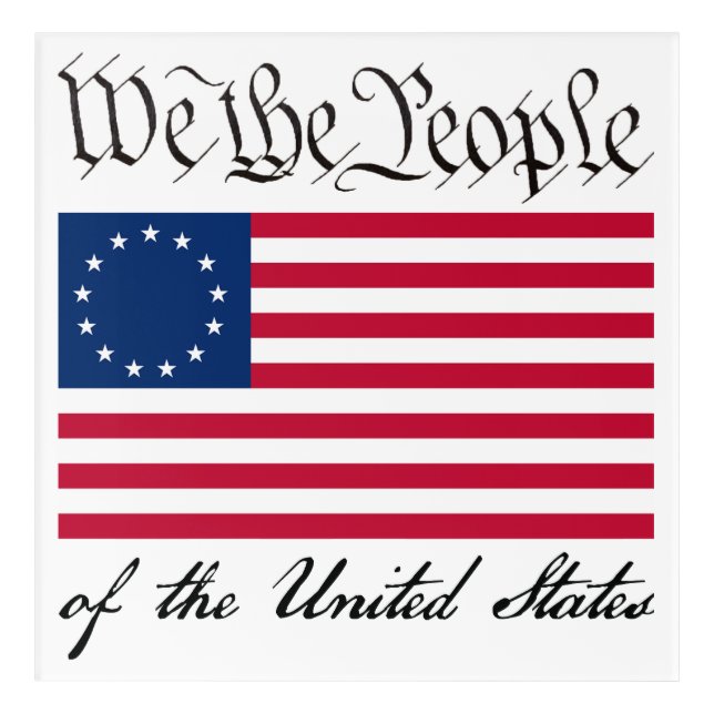 We the People Acrylic Print (Front)