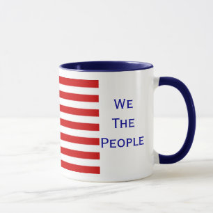 We The People American Citizenship Flag Mug