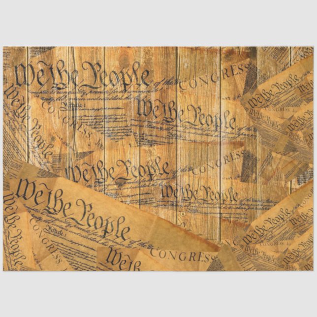 We The People American Constitution Tissue Paper (Front)