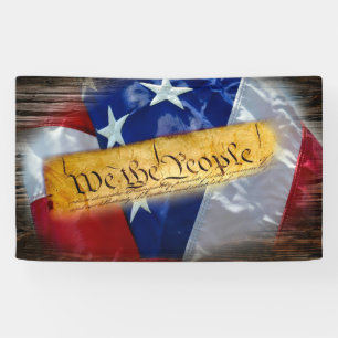 We The People American Flag Banner