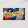 We The People American Flag Business Card