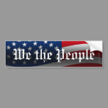 We the People American Flag Decal