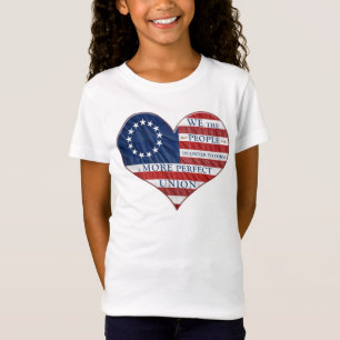 We The People American Flag Heart T-Shirt