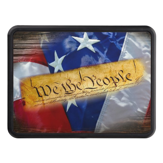 We The People American Flag Hitch Cover (Front)