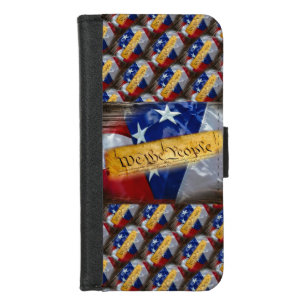 We The People American Flag iPhone 8/7 Wallet Case