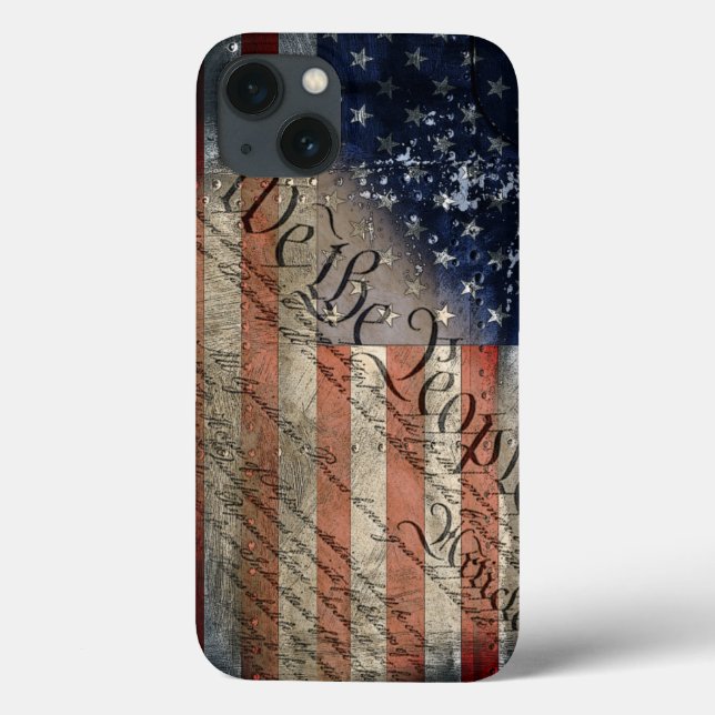 We The People American Flag iPhone X Tough Xtreme Case-Mate iPhone Case (Back)