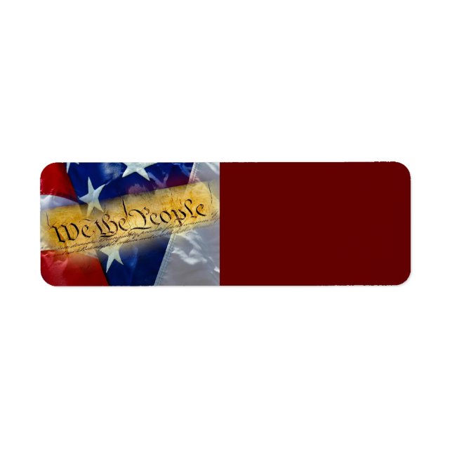 We the People American Flag Label (Front)