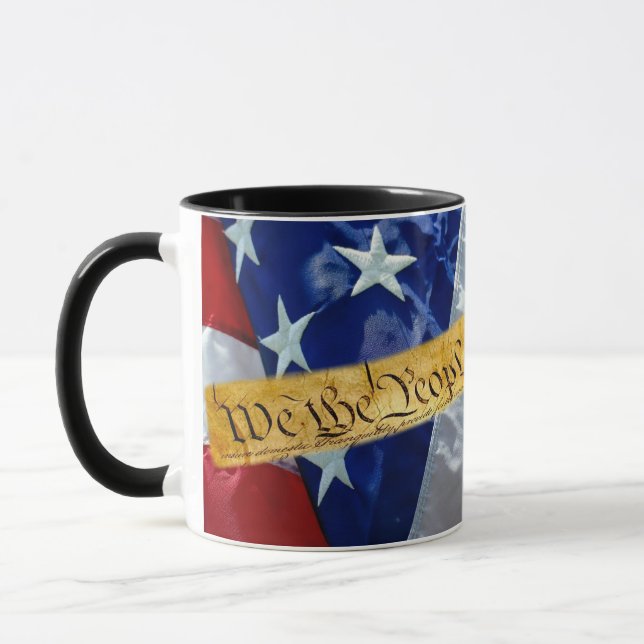We The People American Flag Mug (Left)