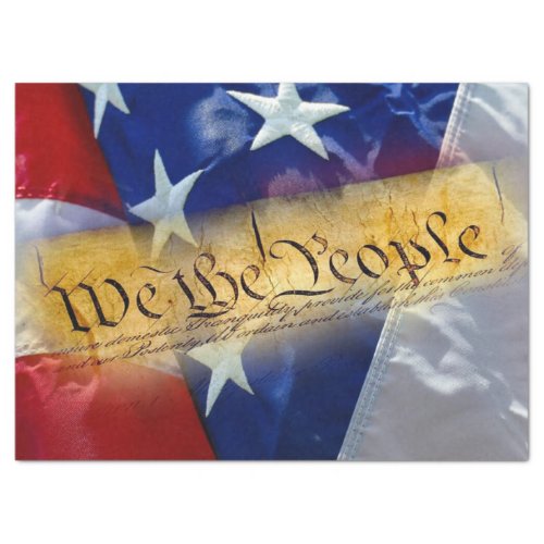 We The People American Flag Tissue Paper