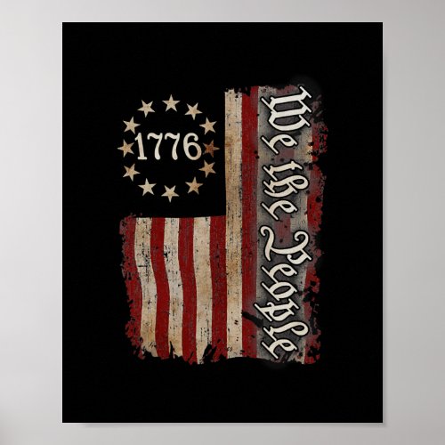 We The People American History 1776 Independence Poster