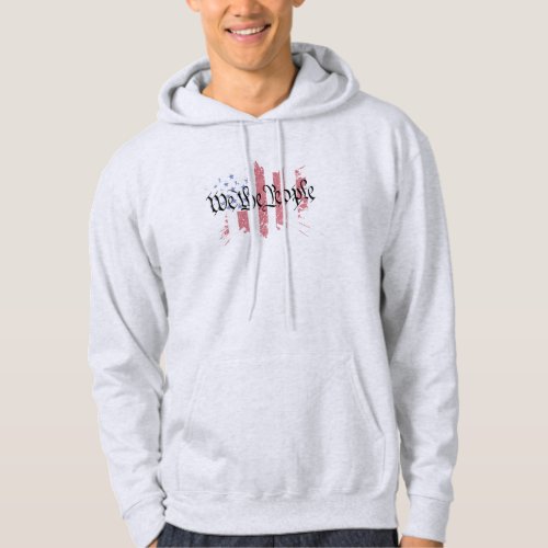 We the People American Peace Flag Splat Hoodie