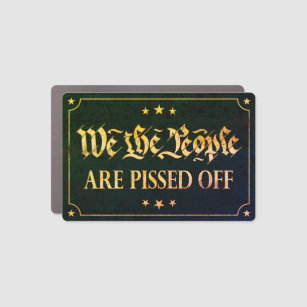 We the people are pissed off, vintage anti Biden   Car Magnet