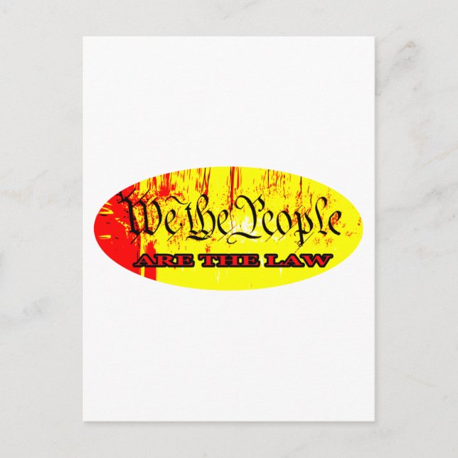 We The People ARE THE LAW The MUSEUM Zazzle Gifts Postcard (Front)