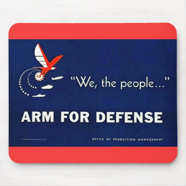 We the People Arm for Defense Mouse Pad (Front)