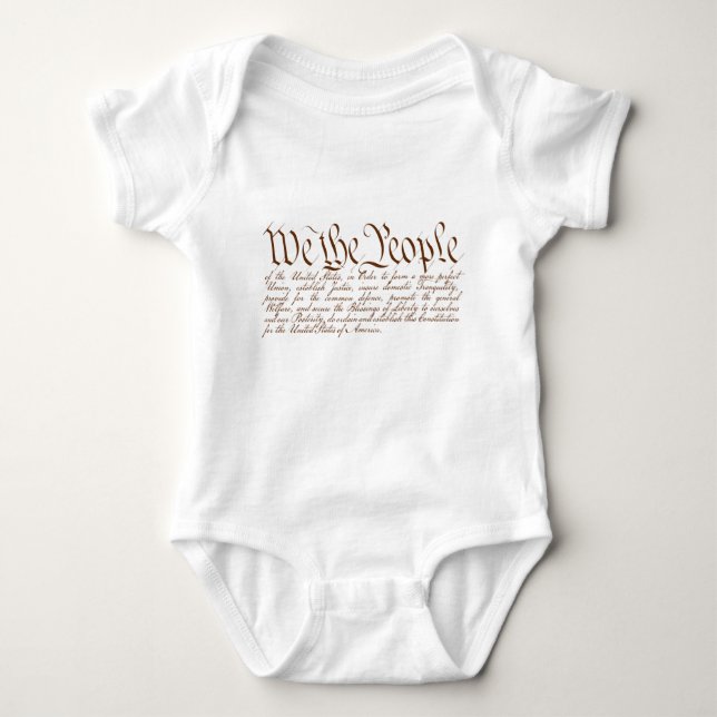 We the People Baby Bodysuit (Front)