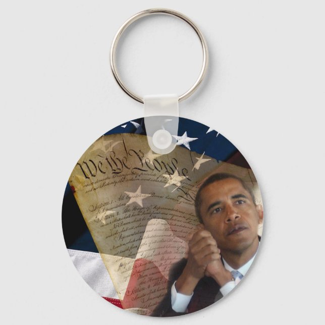 We the People...Barack Obama & the Constitution Keychain (Front)