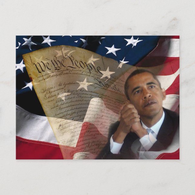 We the People...Barack Obama & the Constitution Postcard (Front)