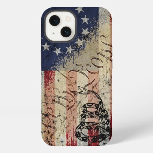 We The People Betsy Ross American Flag and Snake iPhone 13 Case