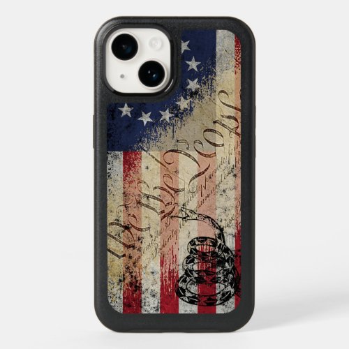 We The People Betsy Ross American Flag and Snake OtterBox iPhone 14 Case