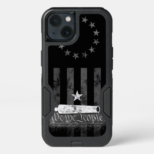 We The People Betsy Ross American Flag Cannon iPhone 13 Case