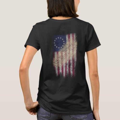 WE THE PEOPLE BETSY ROSS VINTAGE AMERICAN FLAG T_Shirt