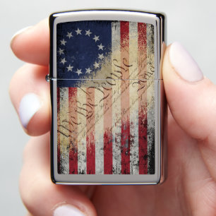 We The People Betsy Ross Vintage American Flag Zippo Lighter