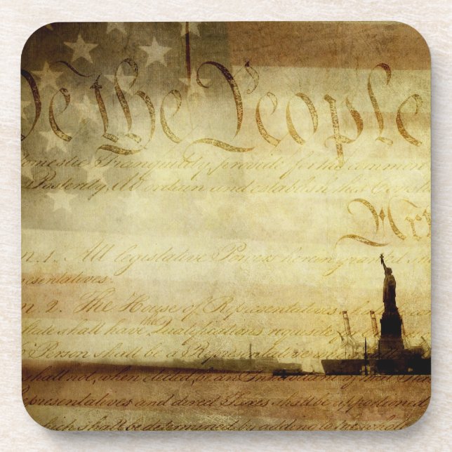 We the People Beverage Coaster (Front)