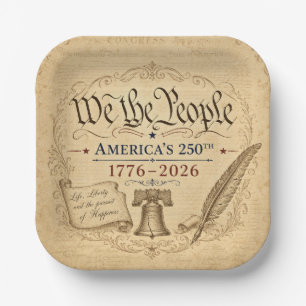 We the People Bowl Paper Plates