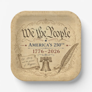 We the People Bowl Paper Plates