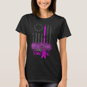 WE THE PEOPLE Breast Cancer AMERICAN FLAG T-Shirt