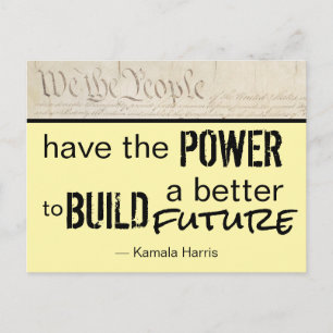 We the People Build a Better Future Postcard