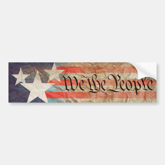 We the People Bumper Sticker Zazzle