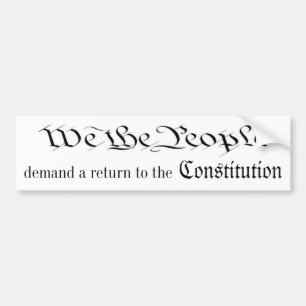 We The People Bumper Sticker