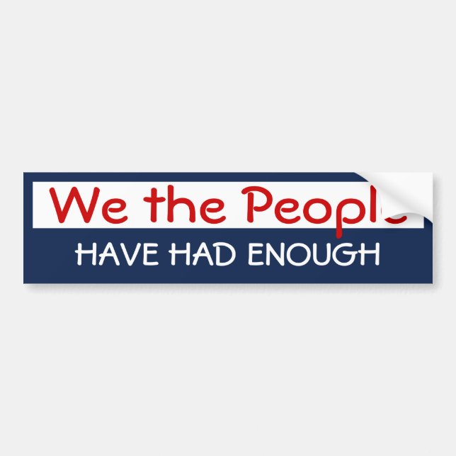 We the People Bumper Sticker (Front)