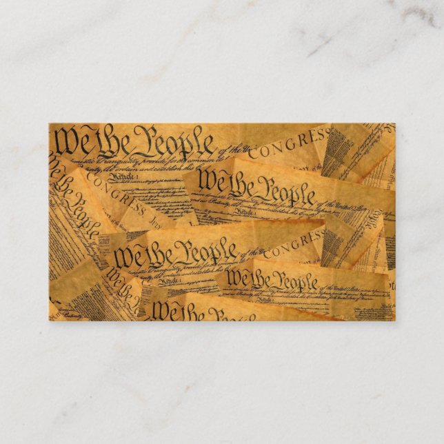 We The People Business Card (Front)