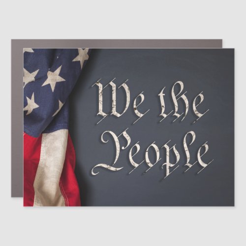 We the People Car Magnet