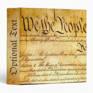 We the People - Constitution 3 Ring Binder