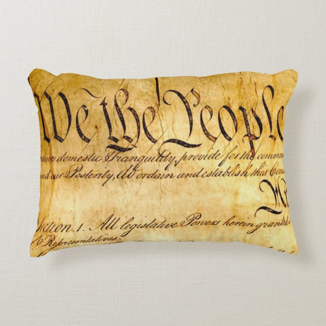 We the People - Constitution Accent Pillow (Front)