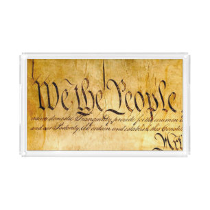 We the People - Constitution Acrylic Tray