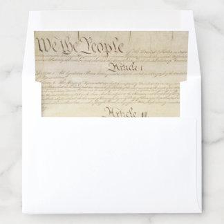 We the People Constitution Article I-IV Lawyer Envelope Liner