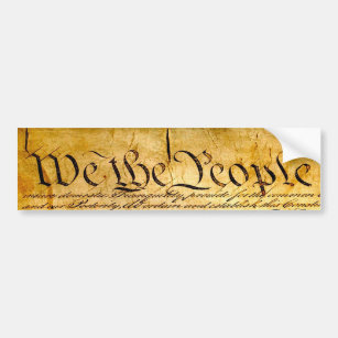 We the People - Constitution Bumper Sticker
