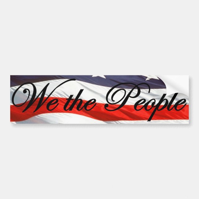 We The People Constitution Bumper Sticker (Front)