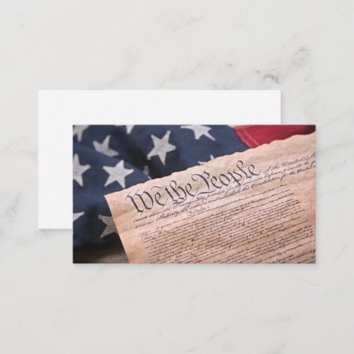 We the People Constitution Business Card