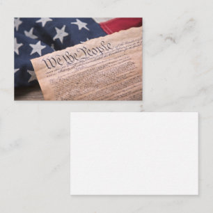 We the People Constitution Business Card
