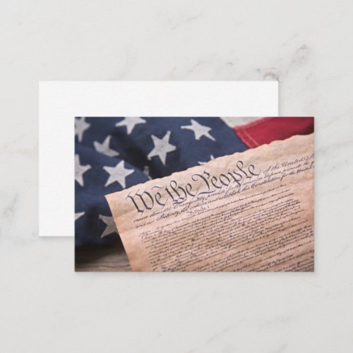 We the People Constitution Business Card